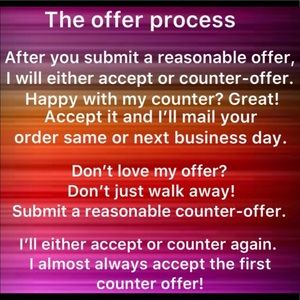 The offer process